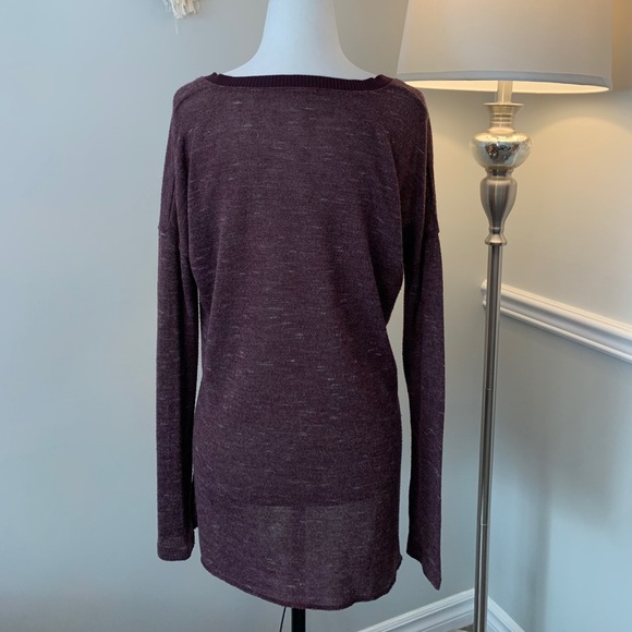 Aritzia Wilfred Sherbrooke Burgundy Sweater Size XXS - Picture 4 of 10